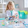 Sundaymot Doctor Kit for Kids, 37PC Pretend Play Doctor Toys, Doctor Kit for Toddlers 3-5, with Dog Toy, Medical Bag, Stethoscope and Other Accessories, for Boys and Girls Fun Role Playing Game view 2