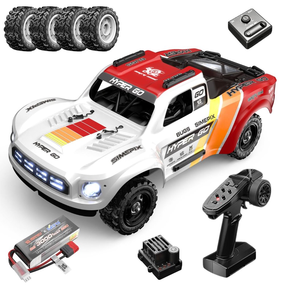 Brushless RC Car MJX Hyper Go 14211 1:14 Scale 70km/h High Speed RC Truck 4WD For Adults, 4X4 Off Road RC Truck, 2.4Ghz Remote, CNC Chassis & Oil Shocks, Electric Powered Fast Remote Control Car