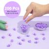 200 Mini Pacifiers Baby Shower Game Girl, 0.86 Plastic Pacifiers Baby Shower Game, Bulk Baby Shower Pacifiers for Gender Reveal Baby Shower Decoration DIY, Table Scatter, Baby Shower Favors (Purple) view 2