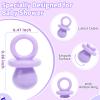 200 Mini Pacifiers Baby Shower Game Girl, 0.86 Plastic Pacifiers Baby Shower Game, Bulk Baby Shower Pacifiers for Gender Reveal Baby Shower Decoration DIY, Table Scatter, Baby Shower Favors (Purple) view 3