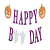 Happy Boo Day Banner, My 1st Boo Day/Here for the Boos, Halloween Ghost Spooky Baby's 1st Birthday Baby Shower Party Decorations Supplies view 1
