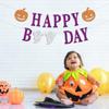 Happy Boo Day Banner, My 1st Boo Day/Here for the Boos, Halloween Ghost Spooky Baby's 1st Birthday Baby Shower Party Decorations Supplies view 3