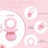 200 Mini Pacifiers Baby Shower Game Girl, 0.86 Plastic Pacifiers Baby Shower Game, Bulk Baby Shower Pacifiers for Gender Reveal Baby Shower Decoration DIY, Table Scatter, Baby Shower Favors (Pink) view 3