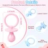 50 Pacifiers for Baby Shower Game Boy Girl, 2.75 Plastic Pacifiers Baby Shower Game, Bulk Baby Shower Pacifiers for Gender Reveal Decoration DIY, Table Scatter, Baby Shower Favors (Pink&Blue) view 2