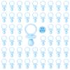 50 Pacifiers for Baby Shower Game Boy, 2.75 Plastic Pacifiers Baby Shower Game, Bulk Baby Shower Pacifiers for Gender Reveal Baby Shower Decoration DIY, Table Scatter, Baby Shower Favors (Blue) view 1