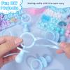 50 Pacifiers for Baby Shower Game Boy, 2.75 Plastic Pacifiers Baby Shower Game, Bulk Baby Shower Pacifiers for Gender Reveal Baby Shower Decoration DIY, Table Scatter, Baby Shower Favors (Blue) view 2