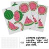 18pcs Pink Glitter Watermelon Dessert Cupcake Topper Pick for Fruit Watermelon Summer Tropical Fruit Watermelon Theme Decor Supplies Baby Shower Men Woman Boys Girls Happy Birthday Party Decorations view 3