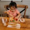 Wooden Cooking & Baking Set for Kids - Safe & Real Kitchen Tools Give Toddlers a Fun Cooking Experience - Durable Utensils are Perfect for Gifting to Create Lasting Family Memories view 2