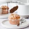 18pcs Brown Glitter Dessert Cupcake Topper Pick for Funny Excrement Poop Theme Decor Supplies Men Women Happy Birthday Party Decoration view 2