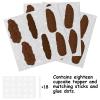 18pcs Brown Glitter Dessert Cupcake Topper Pick for Funny Excrement Poop Theme Decor Supplies Men Women Happy Birthday Party Decoration view 3