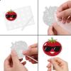 18pcs Red Glitter Cute Tomato Dessert Cupcake Topper Funny Vegetable Theme Decor Supplies Baby Shower Boys Girls Happy Birthday Announce Pregnancy Party Decorations view 4