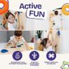 ComfyBumpy Rock Climbing Wall for Kids | Indoor Playground and Play Gym Set - Kids Climbing Toys Indoor Playset for Girls and Boys Playroom view 3