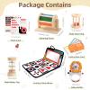 Toyssa Montessori Toys for Babies 0-6 Months, 6 in 1 Wooden Learning Educational Sensory Toys with Spinning Drum & Tummy Time Mirror & Baby Rattle & Flash Card, Birthday Gifts for Babies Boys Girls view 2