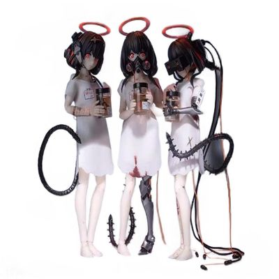 Cochlear Shell Snail Shell Monkey Monkey 1/12 Beautiful Girl Action Figure, Complete Product, See No Speak No Speak No Hear No Hear 3 Piece Set