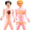 2 Pack 59 Inch Funny Inflatable Doll Life Size Blow Up Tricky Doll for Halloween Gag Prank Props Tricky Game Bachelorette Party, 2 Styles view 1