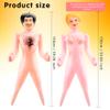 2 Pack 59 Inch Funny Inflatable Doll Life Size Blow Up Tricky Doll for Halloween Gag Prank Props Tricky Game Bachelorette Party, 2 Styles view 2