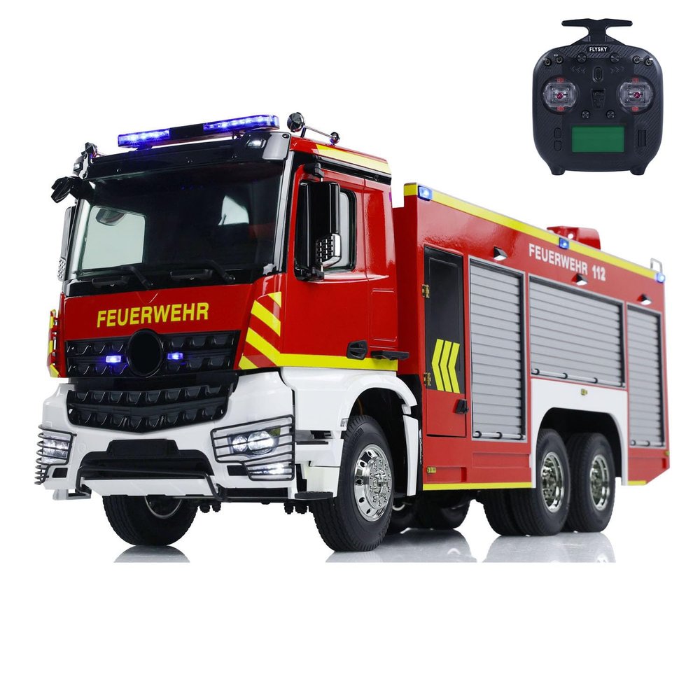 TOUCAN RC HOBBY 1/14 RC Fire Vehicles 6x4 Remote Control Fire Fighting Truck 3-Speed Gearbox