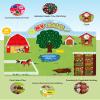 CHEFAN 99 Pcs Farm Animals Felt Story Board Set, 3.9 Ft Preschool Farmhouse Barnyard Theme Flannel Board Storytelling Early Learning, Interactive Wall Hanging Play Set for Toddlers Kids Children view 2
