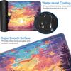 JVGFYNKL for TCG Playmat with Zones, 24x14 in Non-Slip Rubber for MTG Playmat with Drawstring Travel Pouch and 6 Dice, for MTG Mat, Cute Deer Landscape Pattern Card Game Playmats view 3