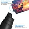 JVGFYNKL for TCG Playmat with Zones, 24x14 in Non-Slip Rubber for MTG Playmat with Drawstring Travel Pouch and 6 Dice, for MTG Mat, Cute Deer Landscape Pattern Card Game Playmats view 4