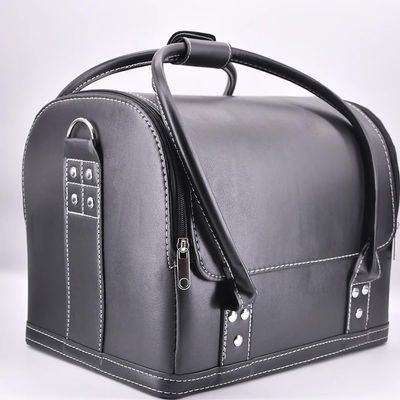 blue-ther Leather Bag Magic Tricks Amazing Stage Magic Close-up Accessories for Magicians Carrying Bag Magic Mentalism Illusion Gimmick Props