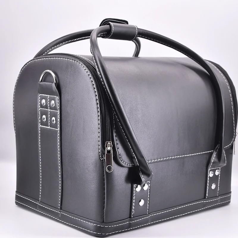blue-ther Leather Bag Magic Tricks Amazing Stage Magic Close-up Accessories for Magicians Carrying Bag Magic Mentalism Illusion Gimmick Props