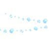 10pcs Transparent Blue Bubble Garlands Under The Sea Mermaid Party Decoration for Birthday Wedding Ocean Wall Decal Baby Shower Under Sea Festal Kid Room Photo Props Backdrop (Blue-10 Strings) view 3