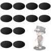 Cosmos 12 Pcs Round Action Figure Stand Base Acrylic Figure Display Stands Miniature Bases Mini Doll Model Display Holder Accessories for Figures, Dolls, Small Collectibles (Solid Black, 50mm) view 1