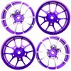 Aluminum Alloy 1/10 On-Road Racing Touring Drift Car Wheel Rims 12mm Hex Hub 26mm Width & 10-Spoke 12mm Hex Hub Wheel Rims & Rubber Tires view 4