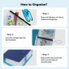 CHEFAN Felt Board for Teachers, 2 Pack Storytelling Flannel Board with 16 Storage Bags, Freestanding Double-Sided Felt Story Display for Preschool & Classroom view 3