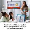 CHEFAN Felt Board for Teachers, 2 Pack Storytelling Flannel Board with 16 Storage Bags, Freestanding Double-Sided Felt Story Display for Preschool & Classroom view 4