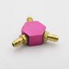 Air Nipple Gas Connector 3 Ways 4 Ways Air Nozzle Splitter Divider for RC Airplane Pneumatic Landing Gear Assembly Spare Parts(3 Ways Purple) view 1
