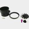ApisQueen 70MM EDF 6S 2300KV 2240G Thrust Belt 12 Blades Electric Ducted Fan with 80A ESC for Aircraft Model Aircraft Jet Enging view 4