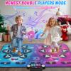 maysida Dance Mat Toy Gift for Kids ages 3-12, Dancing Music Playmat with 12 Key, Large Size (59*38 in), Double User Challenge Game Christmas Birthday Gift for Girls Boys 5 6 7 8 9 10 11 12 Year Old view 3