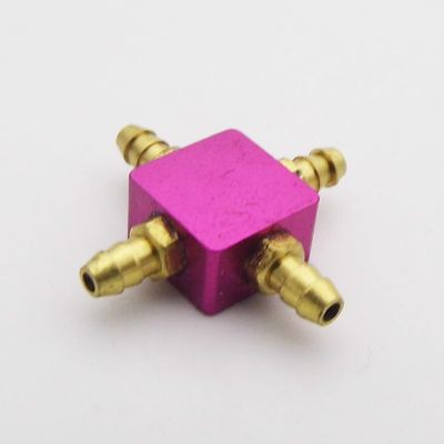 Air Nipple Gas Connector 3 Ways 4 Ways Air Nozzle Splitter Divider for RC Airplane Pneumatic Landing Gear Assembly Spare Parts(4 Ways Purple)