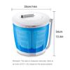 2 In 1 Mini Manual Washing Machine And Dehydrator Combo 14x13.4in Small Washer Space Saver For Home Travel College Room RV Apartment(Blue) view 3