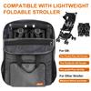 Mactso Stroller Travel Bag Compatible with GB Pockit Air Plus All Terrain and GB Pockit + All City, Lightweight Stroller Travel Backpack for Airplane (Grey, L) view 2