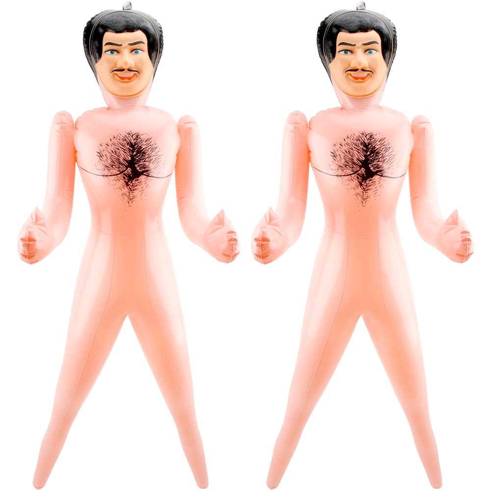 2 Pieses 59 Inch Inflatable Funny Doll Blow Up Tricky Doll Inflatable Doll for Halloween Bachelorette Party Prank Gag Gift Holiday Decoration