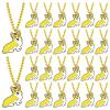 KeeStar 24 Pack Corgi Necklace Party Favors for Animal Themed Party, Baby Shower, Birthday, School Carnival Rewards, Photography Props, Home Decorations, Classroom Prize view 1