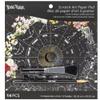 Brea Reese: Scratch Art Paper Pad - Whimsical Celestial - 12 Designs, 8x8 Pages, Metallic Guided Art Kit, Adult Craft Activity, Mindful Relaxation view 1