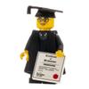 Minifigures.com Custom Design Minifigure - Female Graduate - Adult Collectors Edition, Black view 1