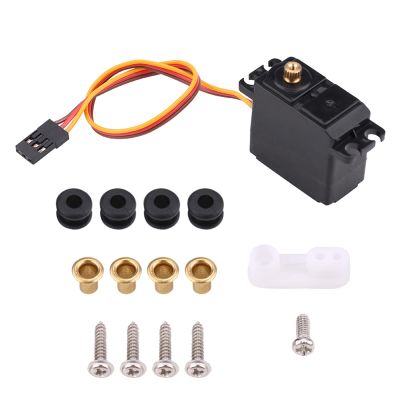 Grcfumo 2.2KG RC Car Servo, Metal Servo Motors, Water Proof Gear Servo for 1/16 1/14 1/12 Remote Control Accessory