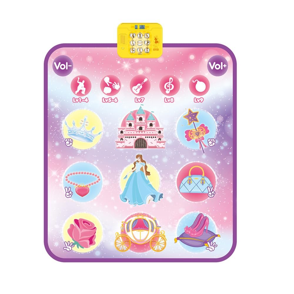 Btuty Dance Mat Electronic Dance Pad Multifunctional Piano Game Pad Outdoor Music Stepping Dance Mat Anti-Slip Christmas Birthday 5 Game Modes 9 Difficulty Levels Outdoor Dance Blanket