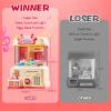25PCS 2 in 1 Large Claw Machine, with Music & Light, Party Birthday for 3-14 Kids Gift, for Real Money Savings and Grabber Prize Dispenser Toys, Pink view 3