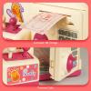 25PCS 2 in 1 Large Claw Machine, with Music & Light, Party Birthday for 3-14 Kids Gift, for Real Money Savings and Grabber Prize Dispenser Toys, Pink view 4