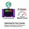 Gugxiom 3000 in 1 Multi Game Cartridge for SNES Game Consoles, Retro Flash Cart Cartridge Built in 8G Memory Card, Auto Save & Backup (Violet Transparent) view 3