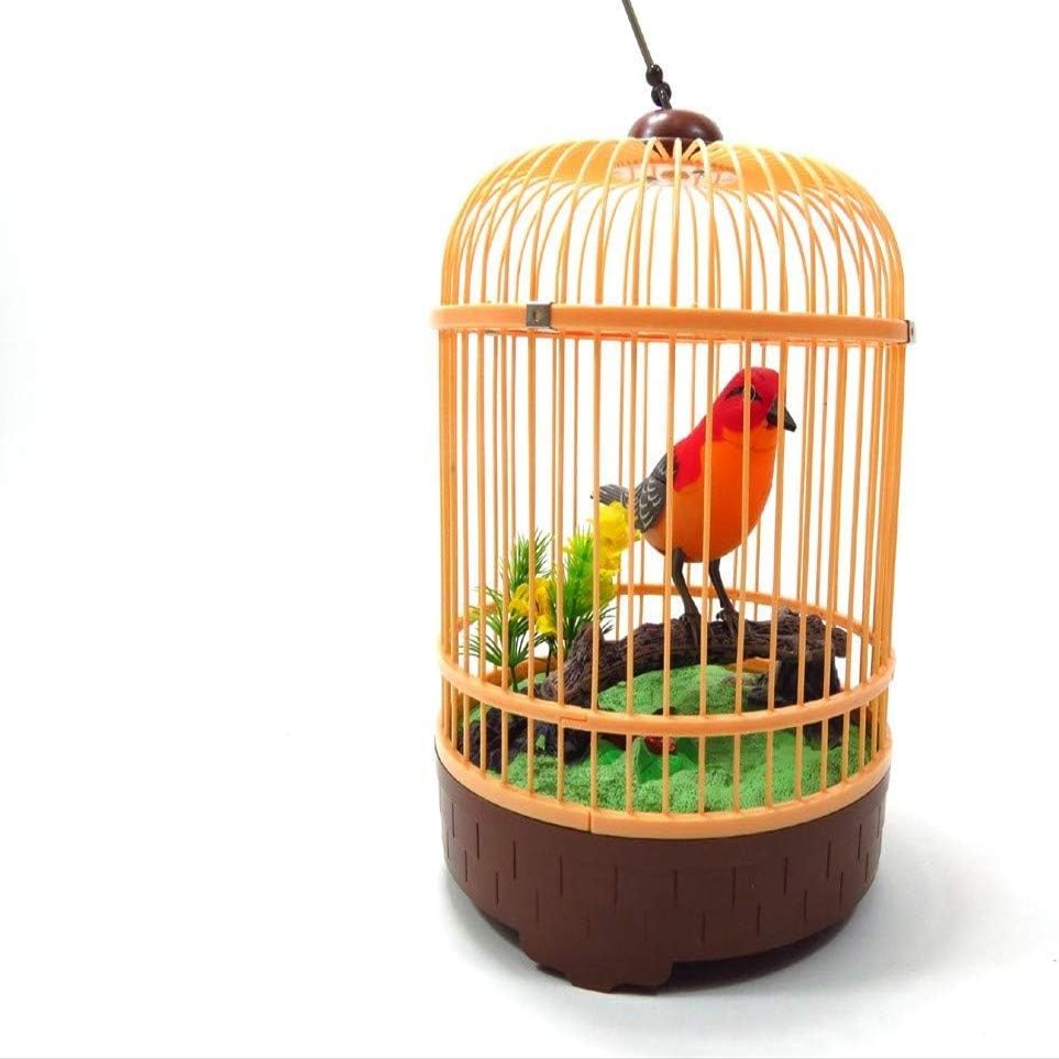 A and E Imports - Singing & Chirping Bird in Cage - Realistic Sounds & Movements