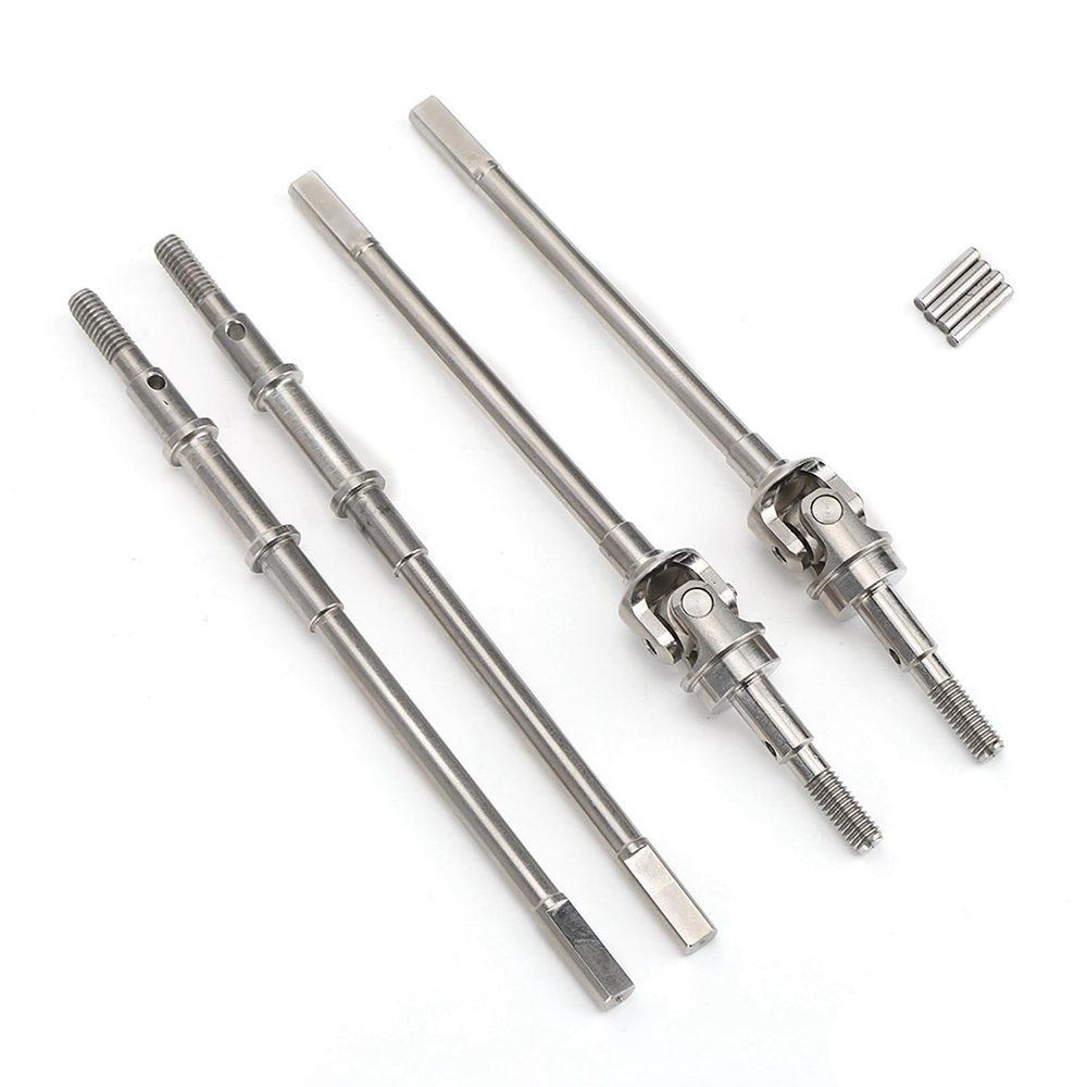 Acouto L Scx10riebswelle Scx10les Front Rear Axle Drive Shaft Set Fit for AXIAL SCX10 II 90046 90047 RC Car Model - and Axles Compatible with Construction LongLasting Performance