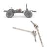 Acouto L Scx10riebswelle Scx10les Front Rear Axle Drive Shaft Set Fit for AXIAL SCX10 II 90046 90047 RC Car Model - and Axles Compatible with Construction LongLasting Performance view 4