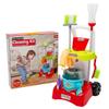 Fun Express Plastic Cleaning Cart Set - Children's Play Cleaning Cart for Kids, Educational Pretend Play for Children, Kids Plastic Cleaning Sets for Kids with Accessories view 1